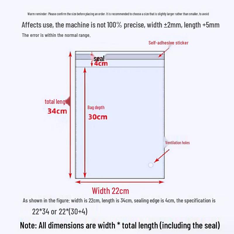 In-stock transparent OPP self-adhesive flat bags for clothing packaging