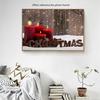 huacan Handmade Diamond Painting Scenery 5D Diamond Embroidery Full Square Christmas Candle Pictures of Rhinestones Wall Decal