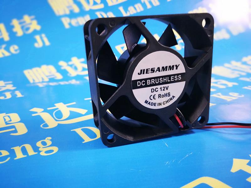 

Охолоджувальний вентилятор JIESAMMY 6025 60x60x25 мм 12 В постійного струму з подвійним кульковим підшипником 2.0 Two-pin Plug