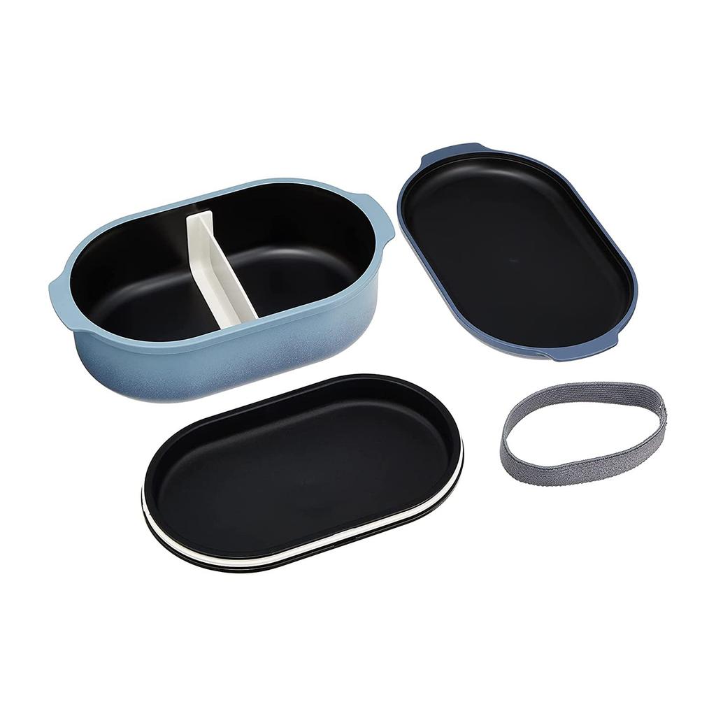 Takenaka Lunch Box Caston Wide Lunch Box Blue 650ml