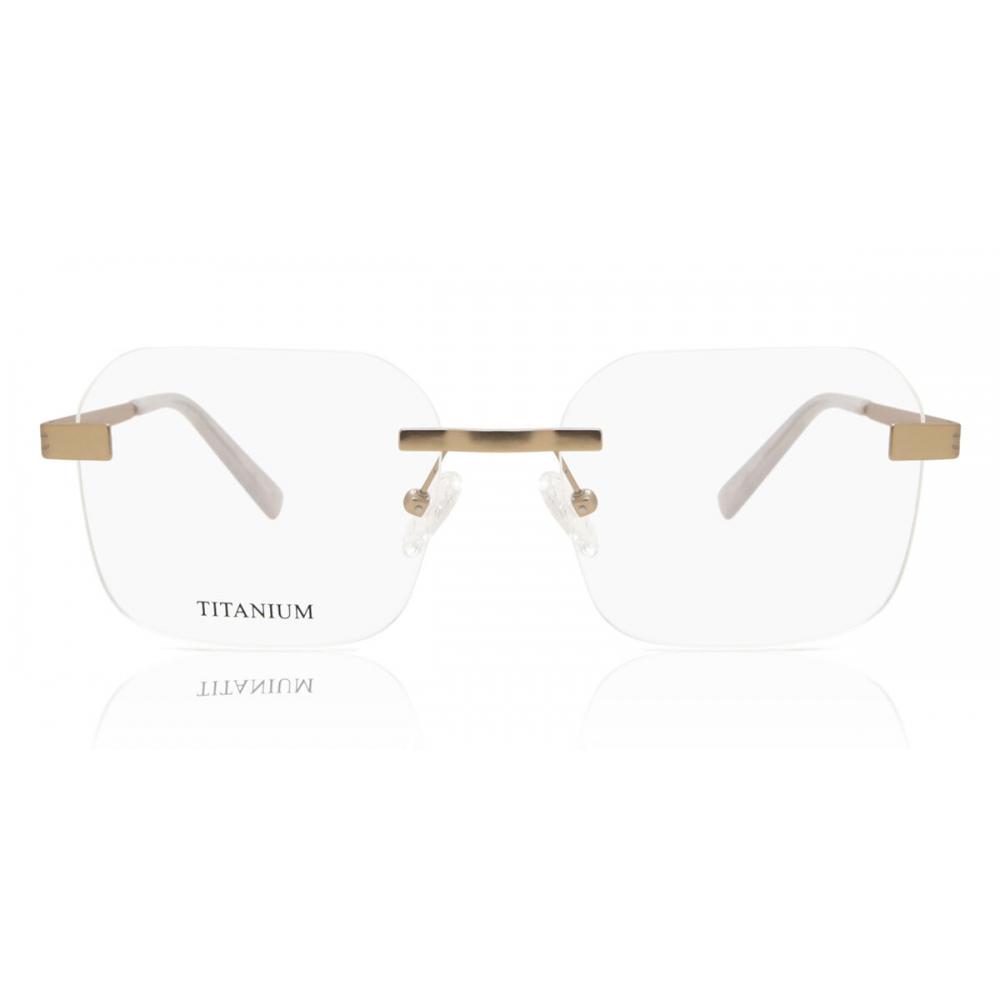 

Rimless Square Gold SmaRtbuy Collection Kendra Rt 0038 C16 Fashion Unisex Eyeglasses /53-18-145