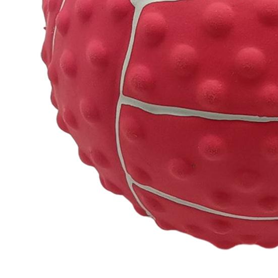 Squeaky Volleyball Dog Chew Toy Bite Resistant Latex Ball Puppies Toy Pet Teething Cleaning Interactive Toy for Small Medium Large Breeds Dogs