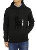 POLO RALPH LAUREN Pullover Sweatshirt with Big Pony Size Black Men's Print, S, (Product Code 0102762-S-BLACK)