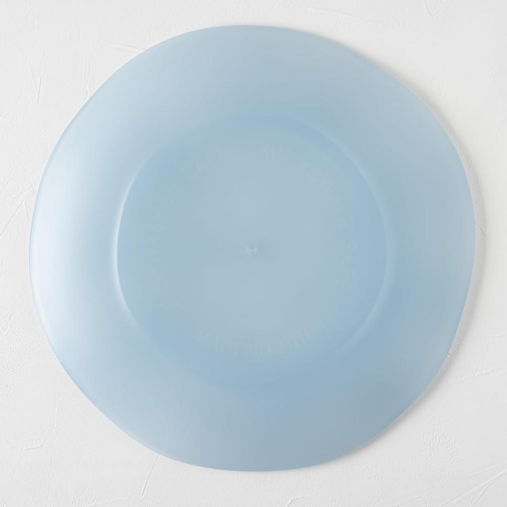 Aboard Homeware Break-Resistant Plate, 27cm, Smoke Blue, Stylish Design, Plastic, Microwave and Dishwasher Safe, BPA-Free, Large, Perfect for Lunch