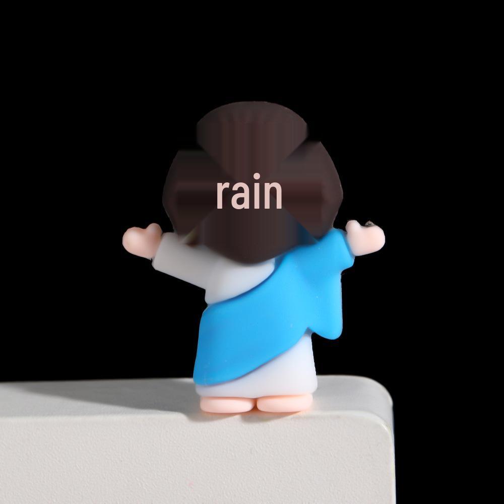 Creative Easter Ornaments: Painted Egg & Cartoon Rabbit Plush Toys for Home Decor & Gifts