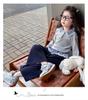 Meng Tang Tang Spring Girls' Color Block Bib Pants & Sweatshirt Set - Baby Korean Style Two-Piece.