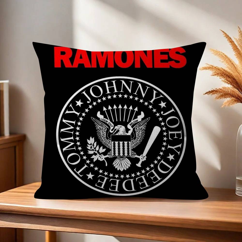 Poszewka na poduszkę kreskówka Prezent Poszewka na poduszkę Sypialnia Dom Sofa Krzesło Siedzenie Dekoracja poszewka na poduszkę Zespół Rockowy RRamones ANIME