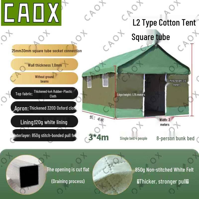 CAOX Outdoor Construction Warm Canvas Tent