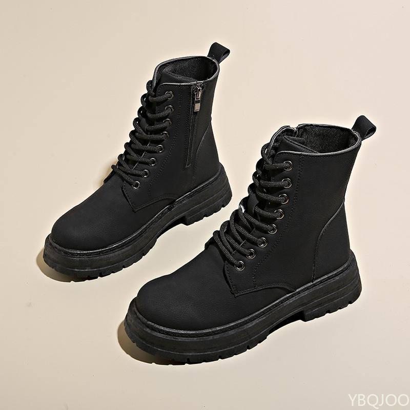 Fashionable Versatile Women's Boots Winter New Simple Comfortable Thick Warm Square Toe Thick Heel Women Short Boots