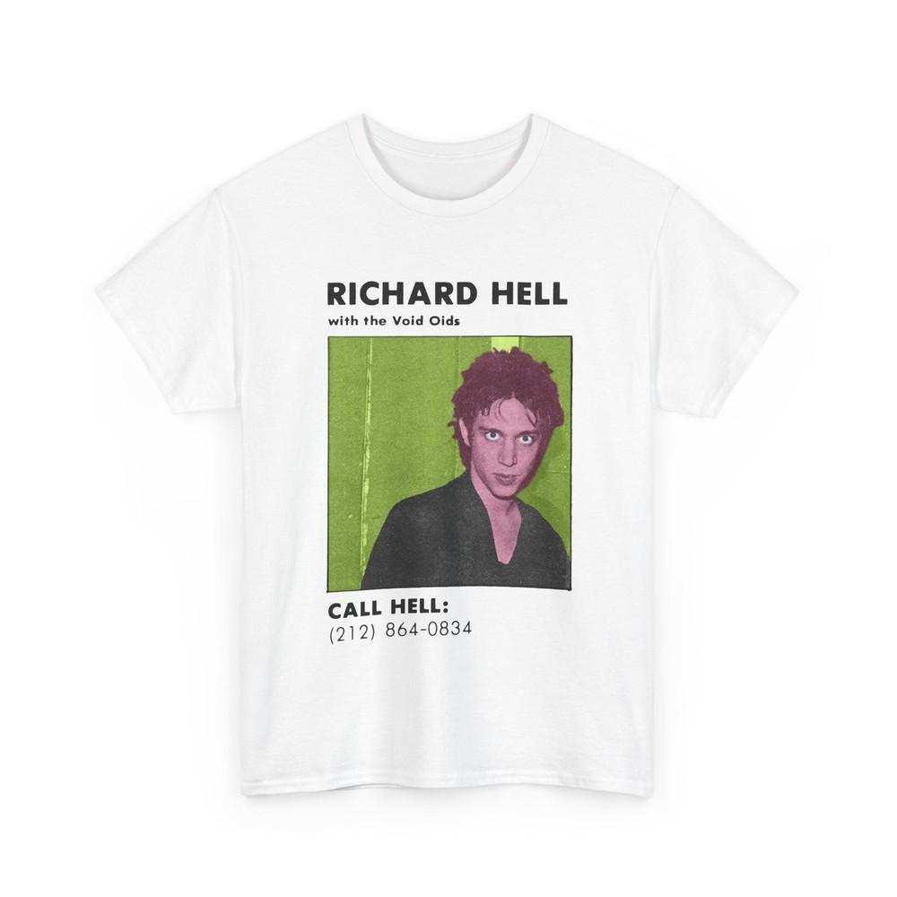 

call hell richard hell custom edit tshirt 3XL