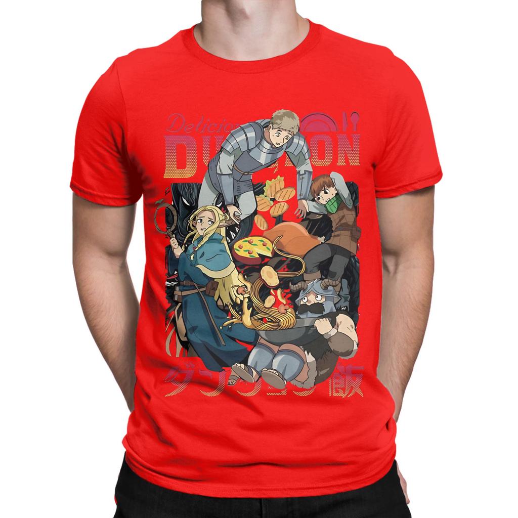 Delicious In Dungeon Funny Graphic 100 Cotton Tshirt The Dragon Prince Tees Tops For Unisex