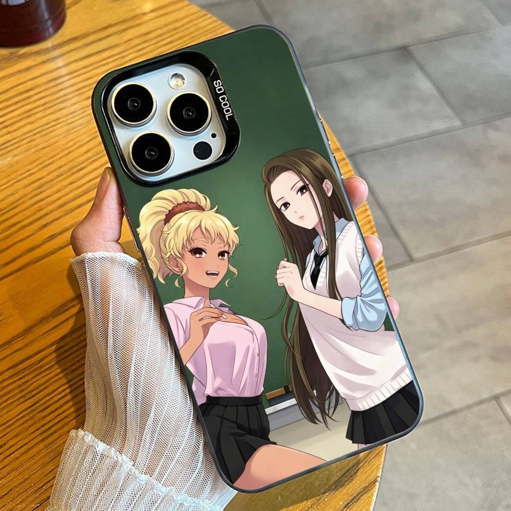 Anime O-Otaku Ni Y-Yasashii Gal Wa Inai Phone Case For iPhone 16 17 15 14 12 13 Pro Max Black Candy Matte Shockproof Cover