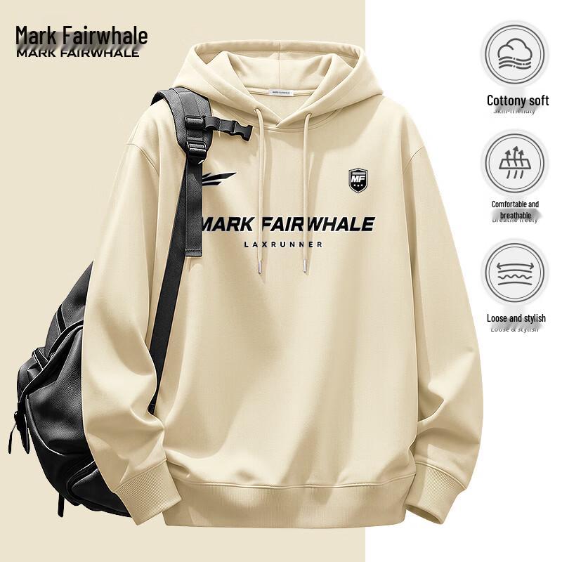 MARK FAIRWHALE Men's Oversized Hooded Sweatshirt