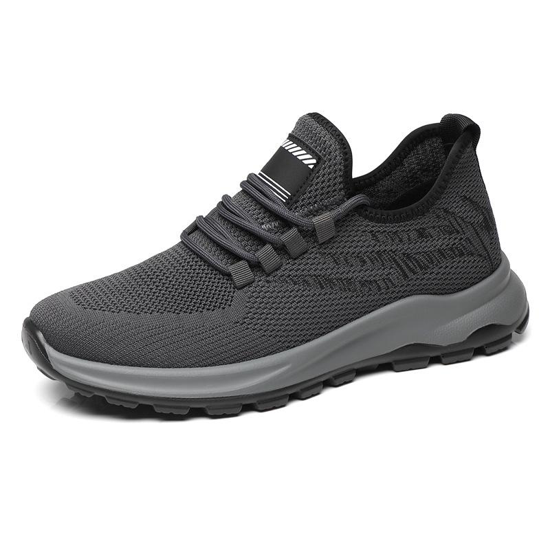 Men's shoes 2025 spring new casual shoes men's running sports shoes fly-woven mesh youth running shoes