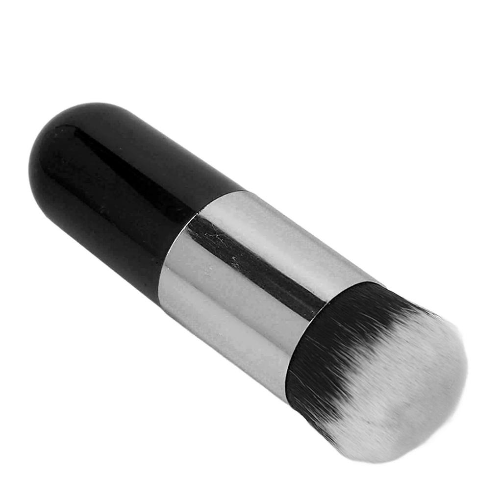 2Pcs Face Makeup Brush Soft Bristle Round Handle Chubby Makeup Brush for Blending Liquid Cream Powder Cosmetics