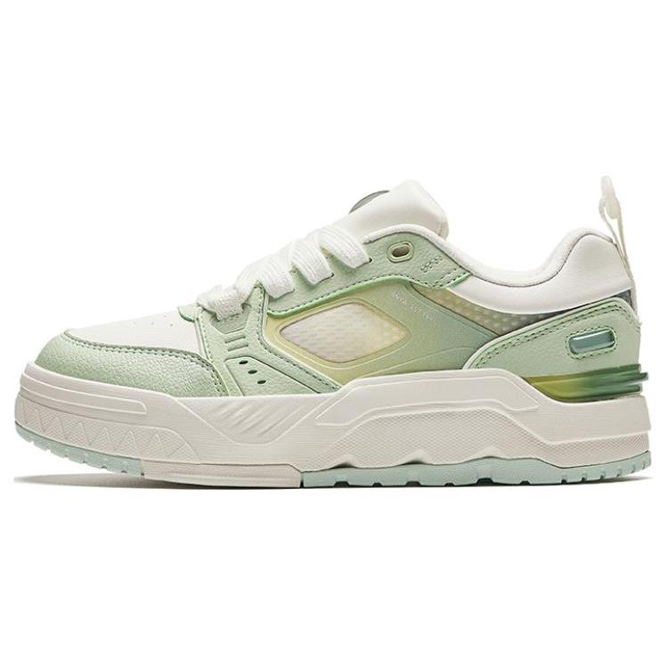 

Anta Slip Resistant Cushioning Abrasion Resistant Low top Skateboard Shoes Women s White Green 922428002-5 36