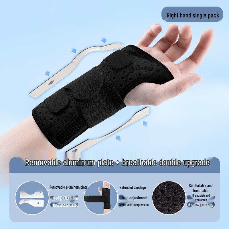 Double Aluminum Plate Wrist Support Brace for Tendon Sheath and Sprain Fixation