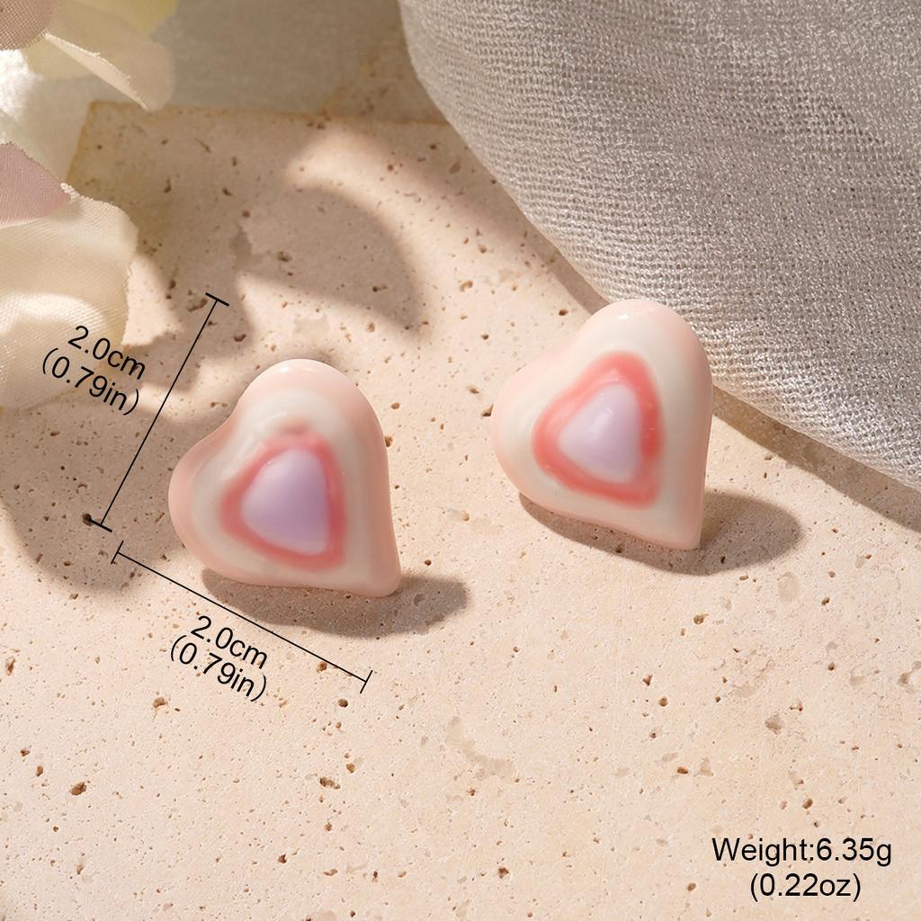 Small fresh and fashionable Ou Ruofeng cure retro love geometric earrings niche temperament ins simple earrings earrings
