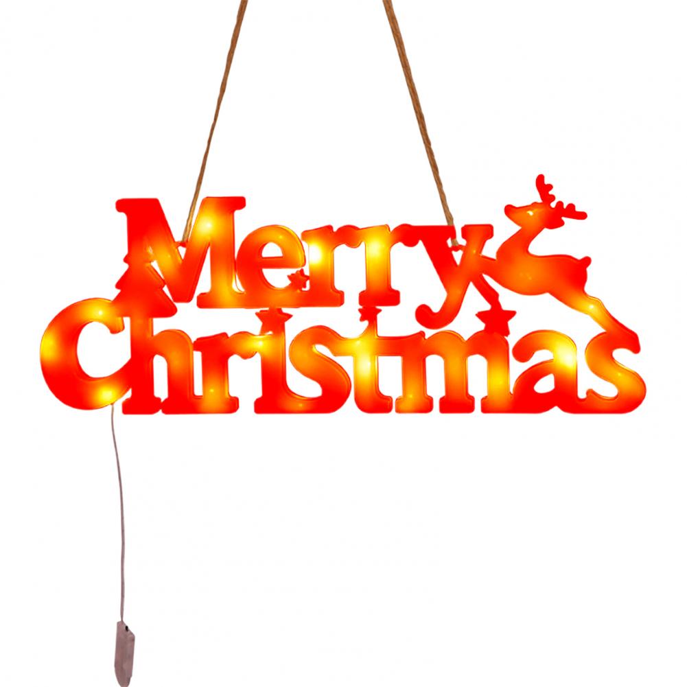 Pvc Weihnachts Schild Licht Feiertags Kranz Zubehör Helles Funkelndes Weihnachtsornament für DIY Kränze Fenster Fröhlich für Türen