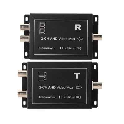 Video Multiplexer 2 Channel 400m Support AHD CVBS Plug and Play Hot Swap Camera Video Multiplexer