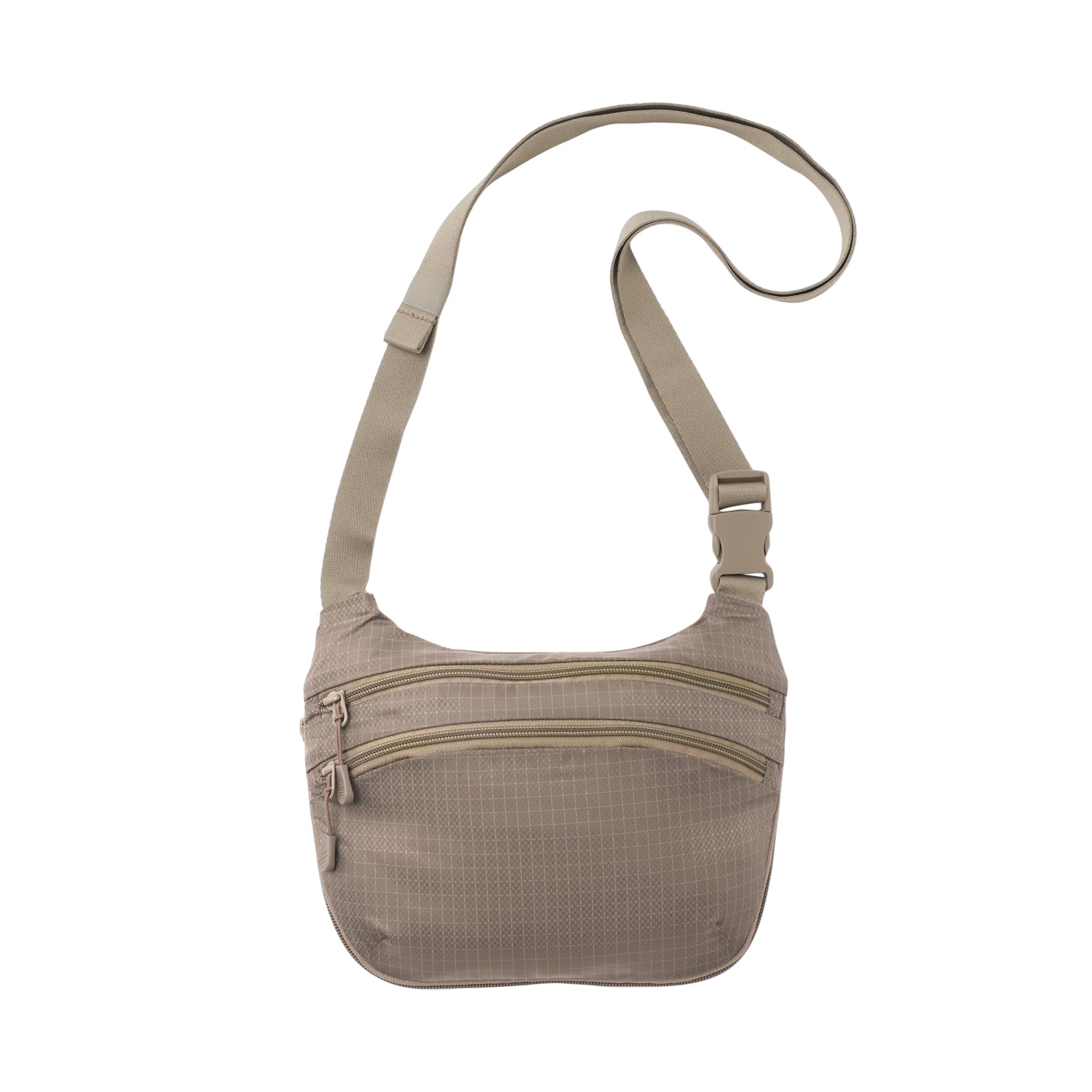 MUJI Ripstop Mini Shoulder Mocha Brown Water-Repellent Bag, Unisex, Adult, EF0FXA6S,