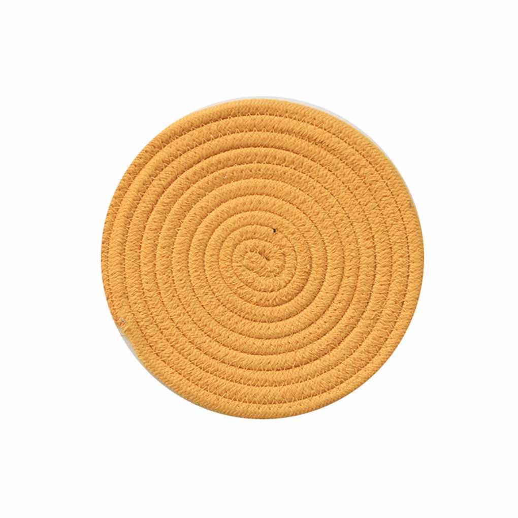 

Хлопковая пряжа ткачество теплоизолированный подстаканник подставка для столовых приборов обеденный стол декор Eager