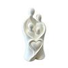 3D Printed Child Hug Heart Art Figurine Unique Abstract Heart Family Sculpture  Living Room Decor