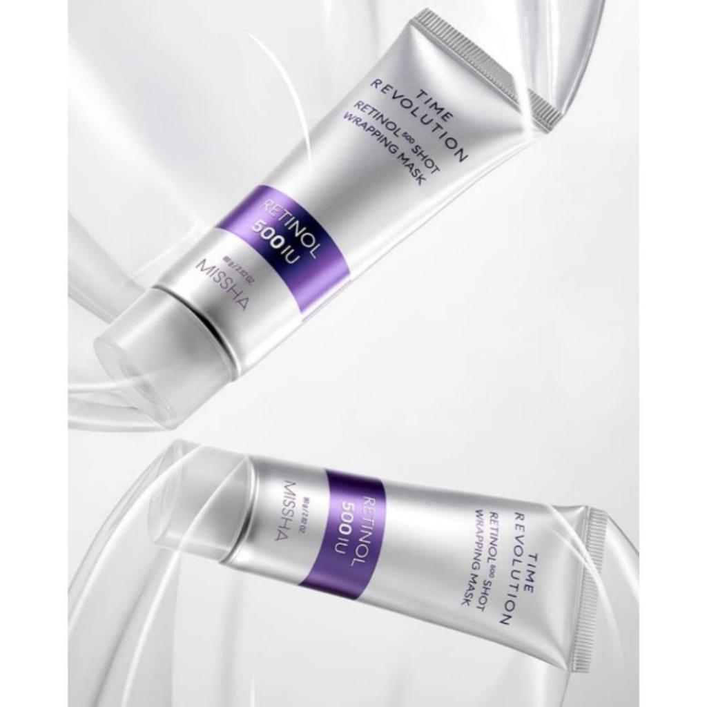 [Missha] Time Revolution Retinol Shot 500IU Wrapping Mask 80g