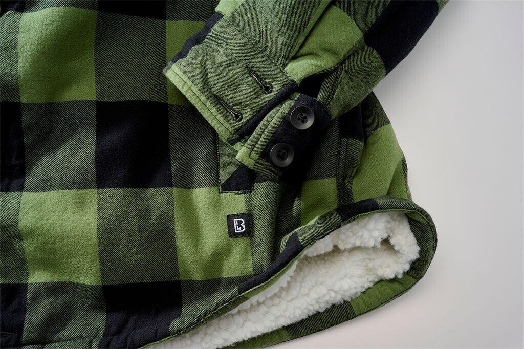 Winter Jacket Brandit Lumberjacket Hooded Black/olive