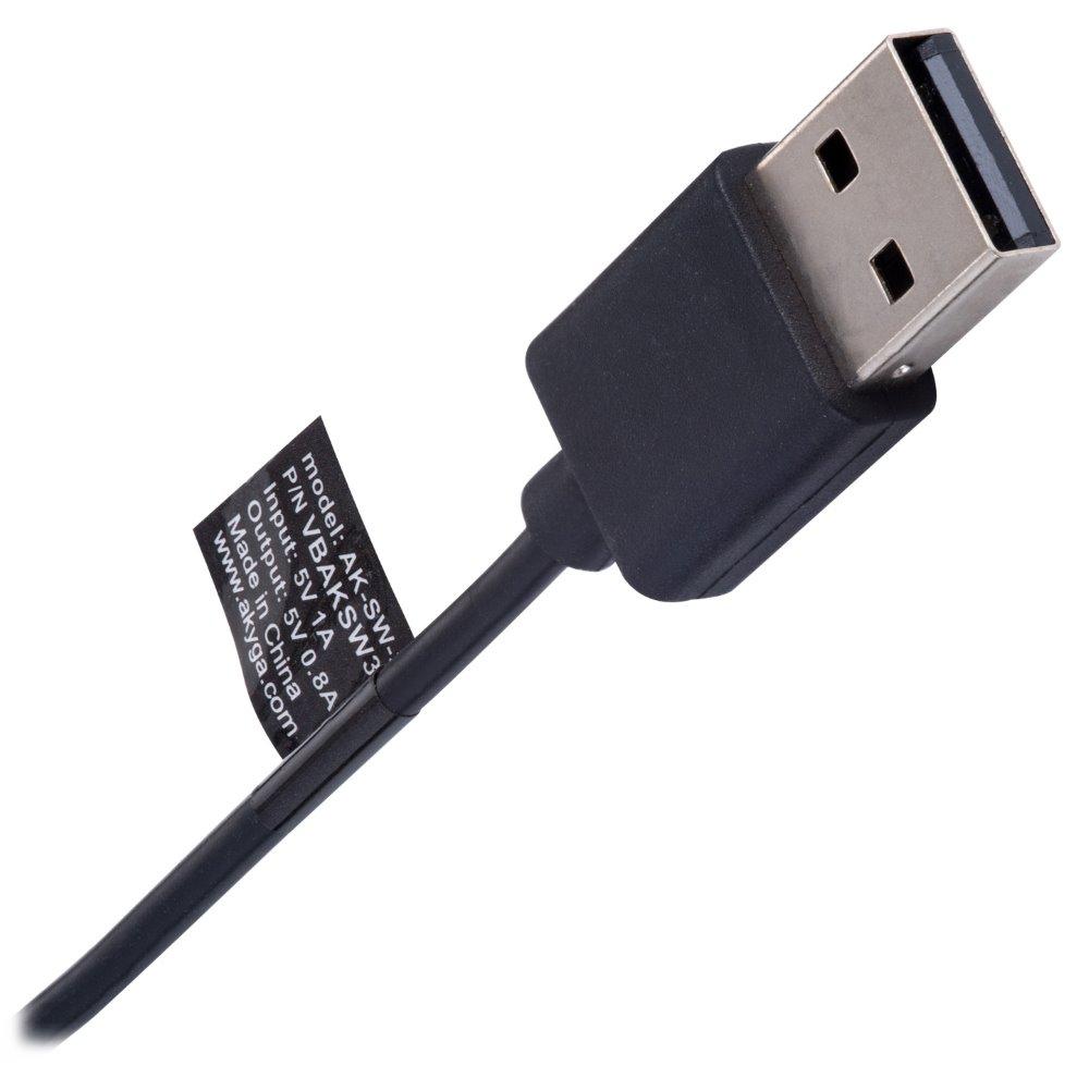 Akyga charging cable for Ticwatch Pro 3 GPS | E3 AK-SW-39 1m