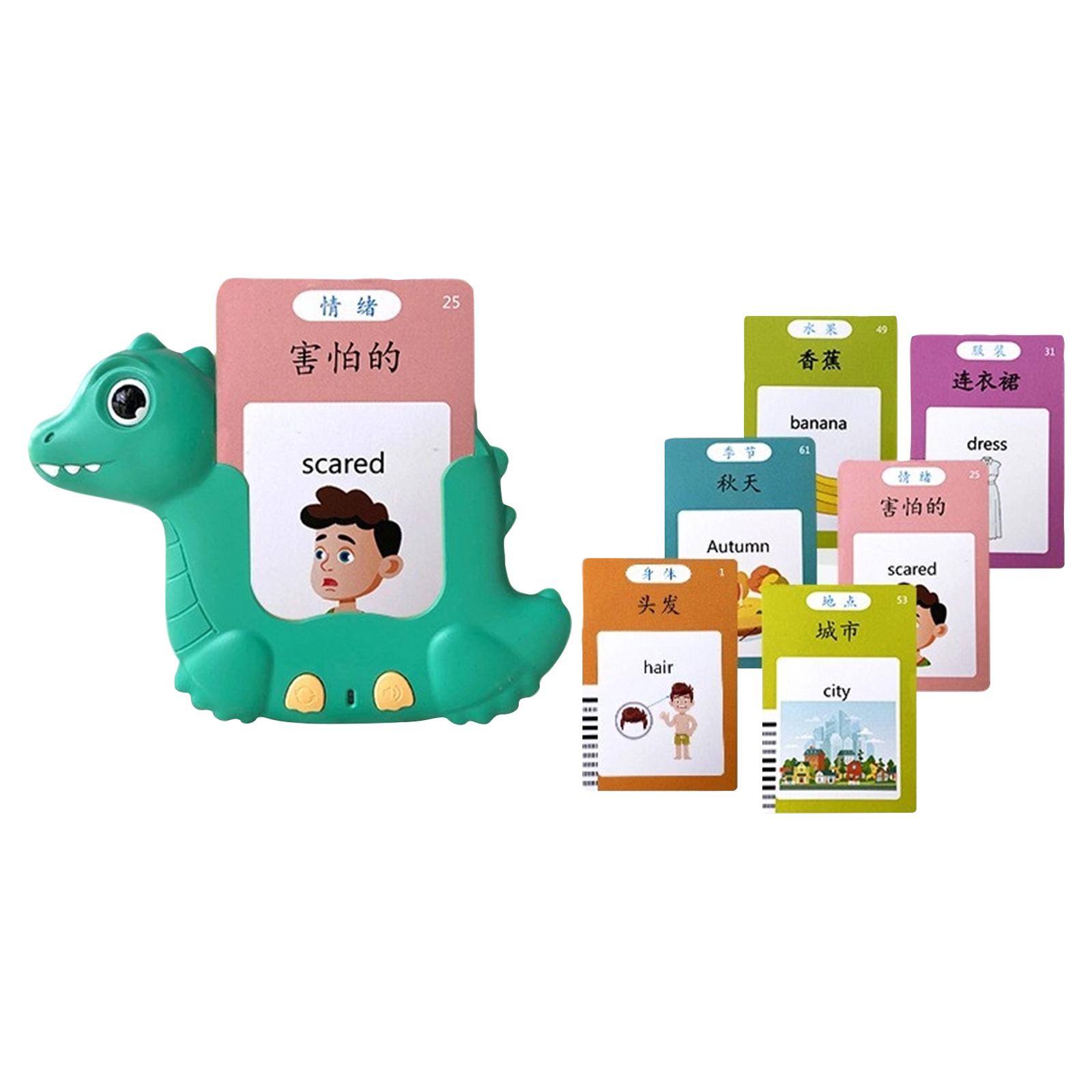 Pocket Language Development Toy Language Therapy Educational Tool Sensory Learning Aid with Flashcards for Children Early Learning and Speech Practice One Size