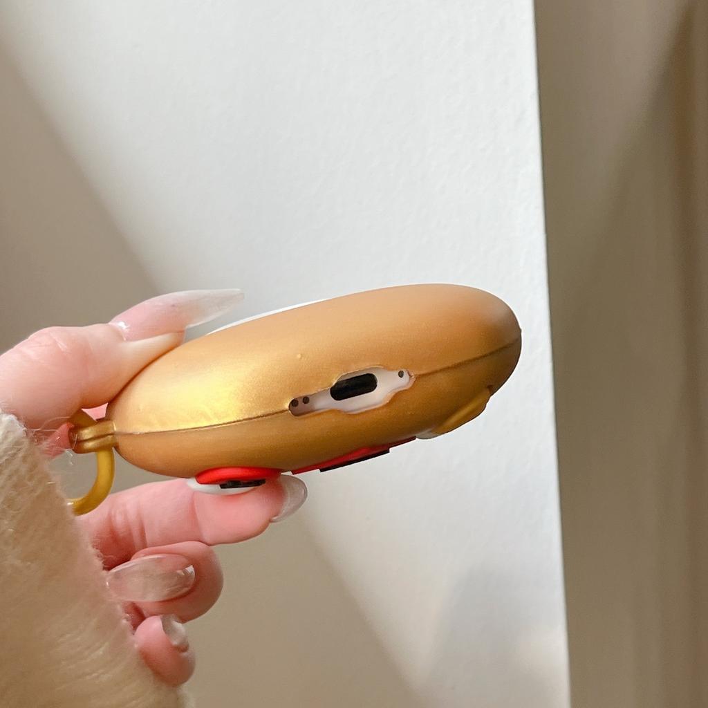 Gold Ingot KT Cat for Airpods4 Protective Case Apple 2/3 Generation AirPods Pro3 Earphone Case Silicone