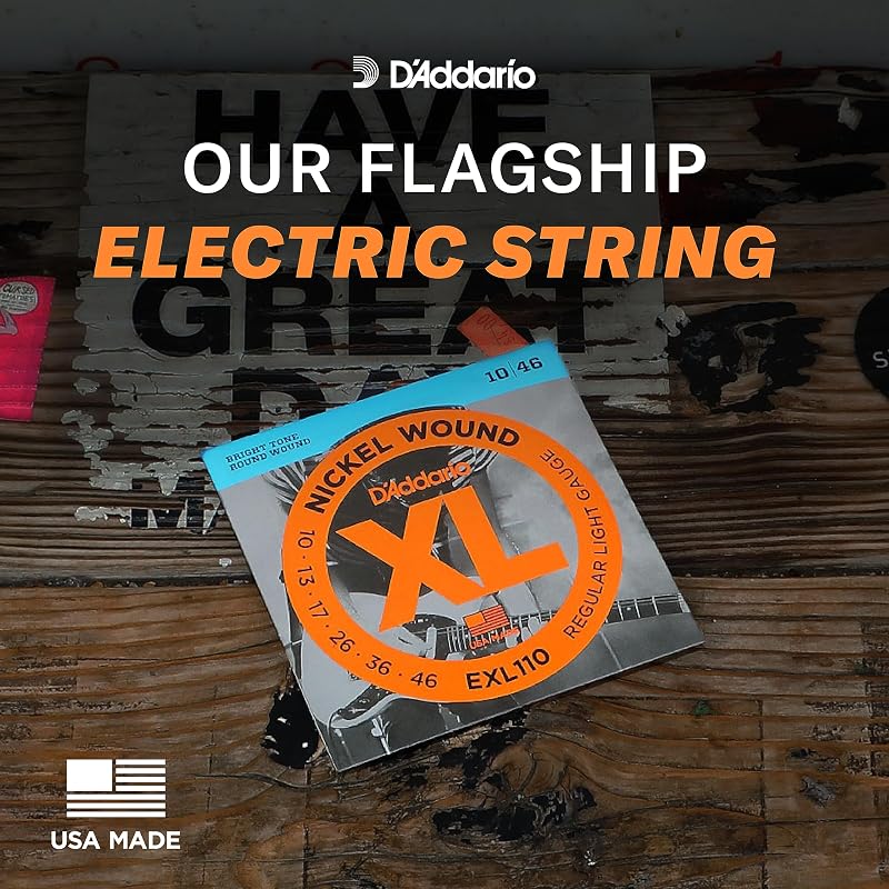 D'Addario Electric Guitar Strings XL Nickel .010-.046 Regular Light EXL110 [Domestic Genuine Product]