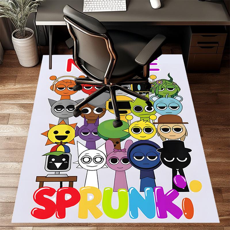 Custom SPRUNKI Mat Personalized Name, Polyester Washable Indoor Entryway Rug, Gift for Christmas, Easter, Thanksgiving Day
