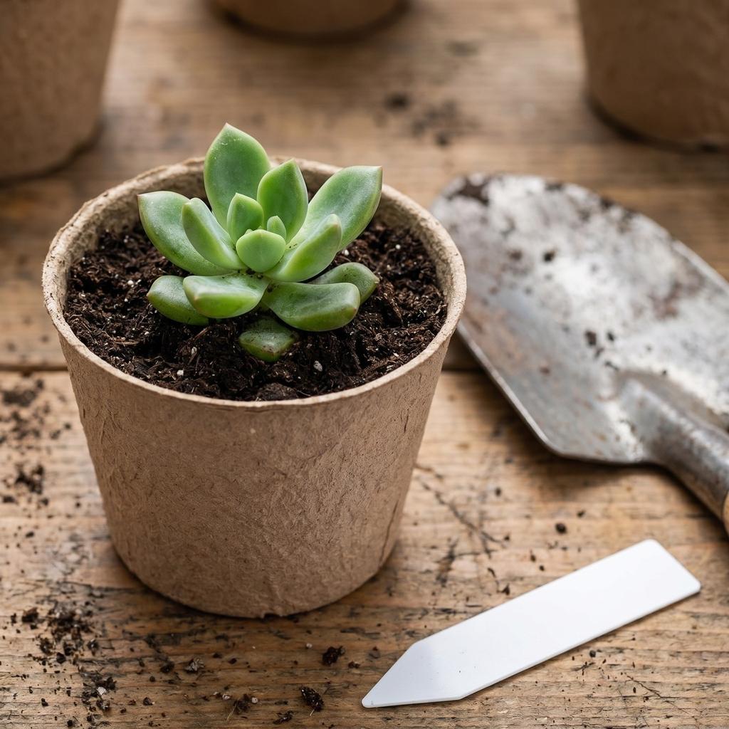 80pcs 10cm Round Biodegradable Paper Pulp Seedling Pots with 80 Plant Labels 4 Drainage Holes Compostable Nursery Containers for Gardening