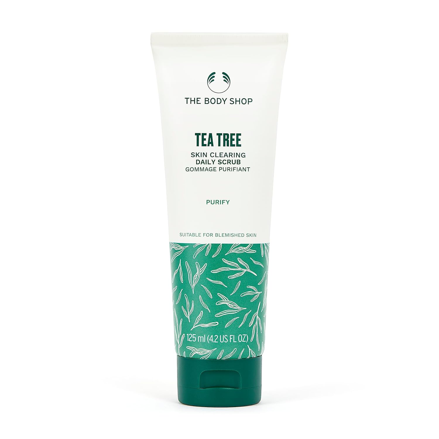

The Body Shop Tea Tree Daily Scrub 125ml For Smooth Shine-Free Skin, Gentle Pore Exfoliating Face Cleanser