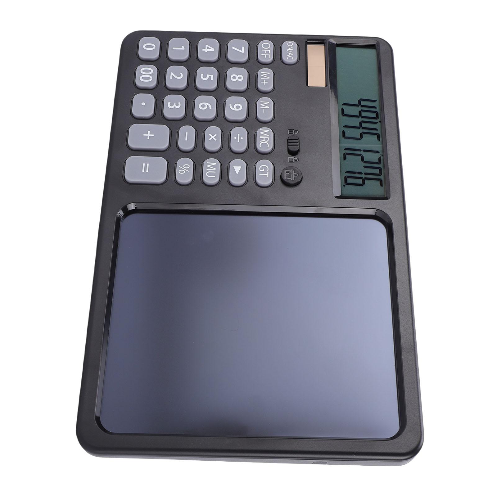

Multifunctional Calculator with Notepad 12 Digit Large Display Calculator for School Home Business Solar Or Battery Powered