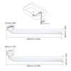 Sink Drain Pipe Anti-Clogging Drainage Pipe Adjustable P Trap Anti-Odor Sink Plumbing Space-Saving Extension Tube For Bathroom
