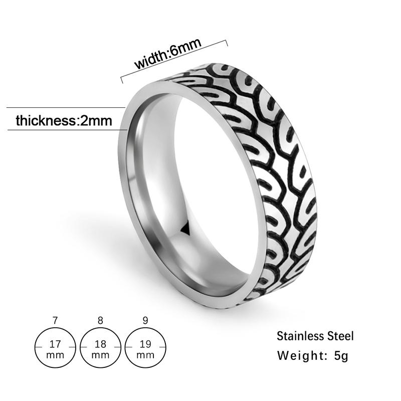 Old Style Retro Viking Rings Vintage Black Norse Runes Jewelry Celtics Knot Ring for Women Men Unique Gift