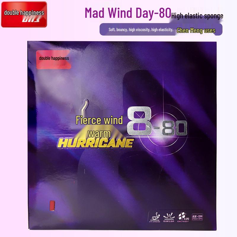DHS Hurricane 8 Reverse Rubber Table Tennis Sheet, Hurricane 3-50, Hurricane 8-80 Bat Rubber Stick.