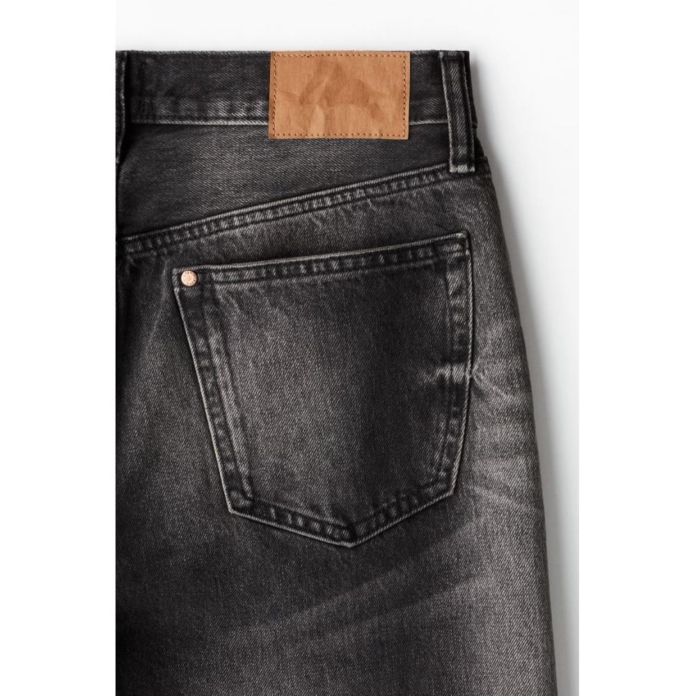 H M Relaxed Fit Jeans Black