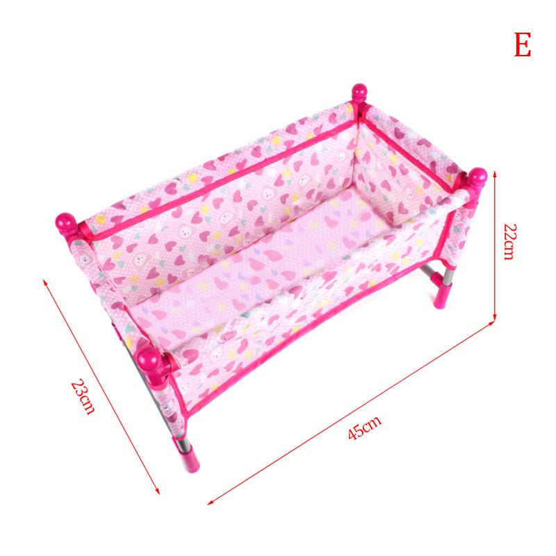 Doll House Accessories Rocking Chairs Swing Bed Dining Chair Baby Play House