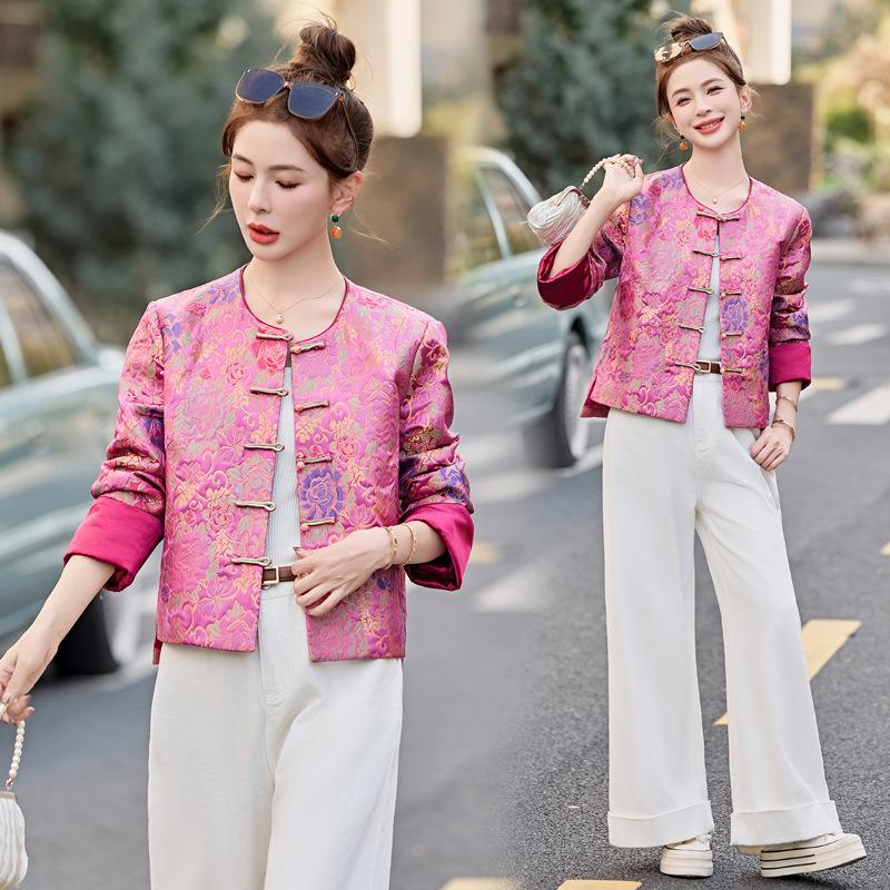 2025 Spring Collection: Women's High-End Chinese Style Jacquard Jacket (SY1700)