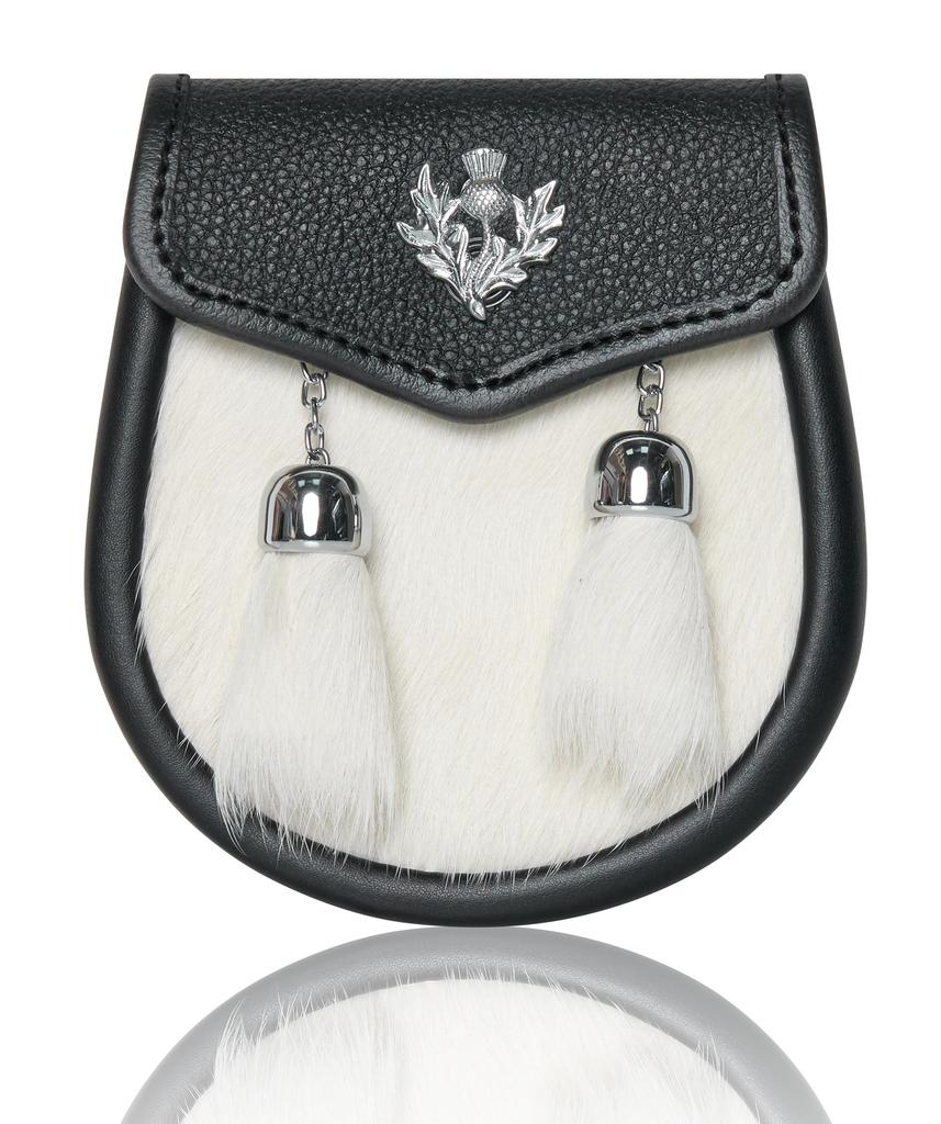 Boys Kids Sporran Scottish Children Junior Leather Wallet for Kilts Highland Dress Attire