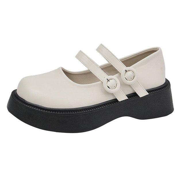 

Женская обувь Zapatos De Mujer, женская обувь на платформе с круглым носком Mujer, туфли Мэри Джейн Bombas, Zapatos Plataforma De Mujer De Fiesta 35