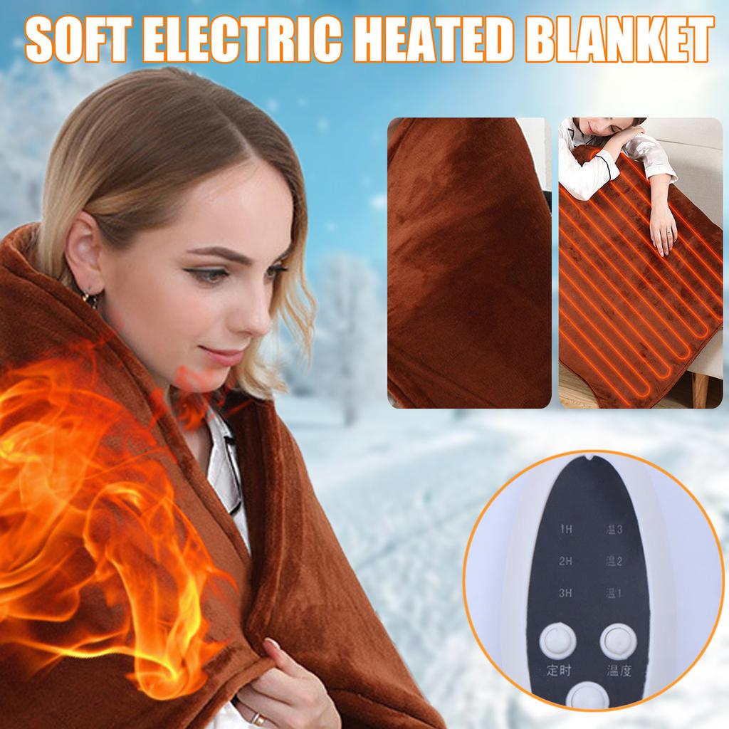 Buy Multi Function Fast Heat Electric Blanket Heated Throw Over Blanket