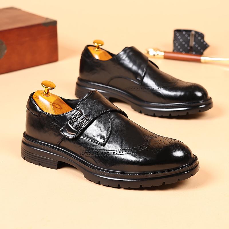 Fashion Outdoor Men Casual Walking Shoes Leather Fashion Men New Shoes Brand Mens All-match Loafers Antiskid Mens Slip on Oxfords Shoes