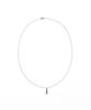 51Percent Logo Bar Necklace - Silver