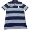 Polo Big Pony Classic Fit Logo Embroidered Cotton Striped Short Sleeve Polo Shirt Men Tops 710913634-001