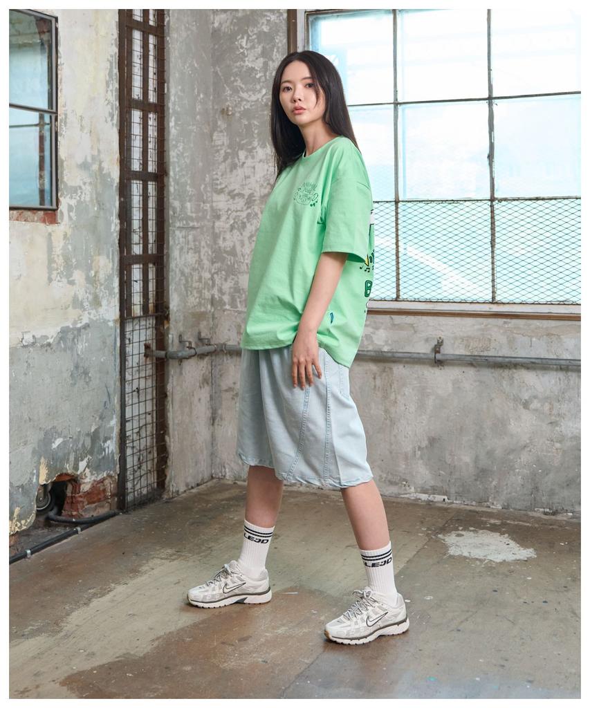 DOUBLE JD Pig Wash Curve Cut Shorts